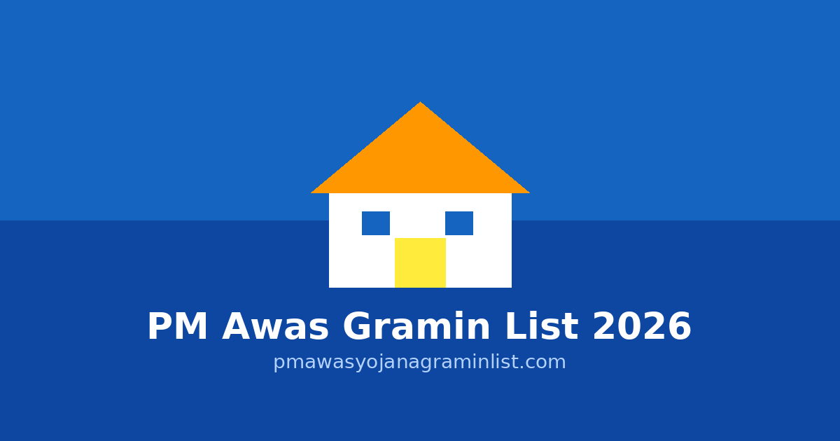 Rajasthan PM Awas Gramin List 2026 — राजस्थान आवास योजना सूची